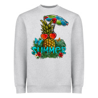 Heather Grey Summer Heavyweight Sweatshirt - CowhideDigitalArt