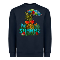 Navy Summer Heavyweight Sweatshirt - CowhideDigitalArt