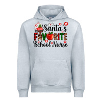 Heather Grey santa's favorite  school nurse Urban Hoodie - AdoDesignShop
