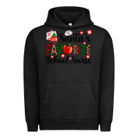 Pigment Black santa's favorite  school nurse Urban Hoodie - AdoDesignShop