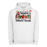 Pigment Lunar Rock santa's favorite  school nurse Urban Hoodie - AdoDesignShop