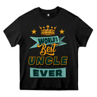 Black world's best uncle ever Heavy Core Tee - Jasminsmagicworld
