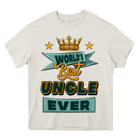Cream world's best uncle ever Heavy Core Tee - Jasminsmagicworld