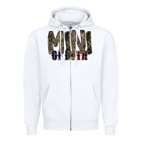 White mini of both Zipper Hoodie - RacoonDesign