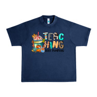 Navy teaching little pumpkins Urban Heavy Tee - CowGirlArtShop