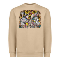 Mushroom Happy Easter Heavyweight Sweatshirt - CowhideDigitalArt