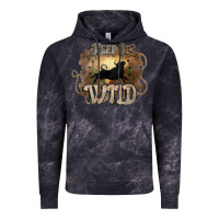 Cloud Black Keep it wild western bull Vintage Hoodie - HowdyJamesFarm