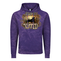 Cloud Purple Keep it wild western bull Vintage Hoodie - HowdyJamesFarm