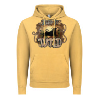 Vintage Mustard Keep it wild western bull Vintage Hoodie - HowdyJamesFarm