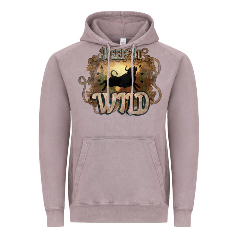 Keep It Wild Western Bull Vintage Hoodie by HowdyJamesFarm | Teevron