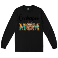 Black cockapoo mom western Long Sleeve Tee - RanaPortraitStore