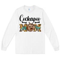 White cockapoo mom western Long Sleeve Tee - RanaPortraitStore