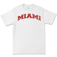 White Miami Ohio Classic Athletic Sports Distressed Premium Tee - trangStudio