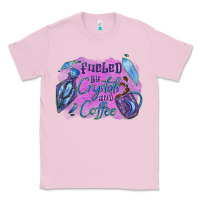 Bubblegum Pink Fueled by crystals and coffee halloween Classic Tee - NancyCooperArtShop