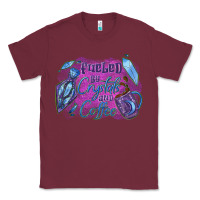 Burgundy Fueled by crystals and coffee halloween Classic Tee - NancyCooperArtShop