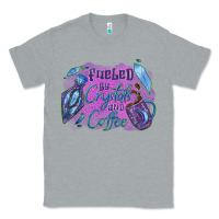Heather Grey Fueled by crystals and coffee halloween Classic Tee - NancyCooperArtShop