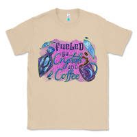 Mushroom Fueled by crystals and coffee halloween Classic Tee - NancyCooperArtShop