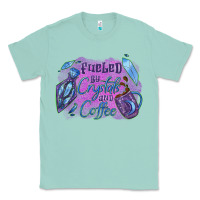 Seafoam Fueled by crystals and coffee halloween Classic Tee - NancyCooperArtShop