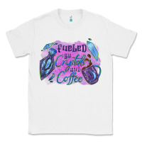 White Fueled by crystals and coffee halloween Classic Tee - NancyCooperArtShop