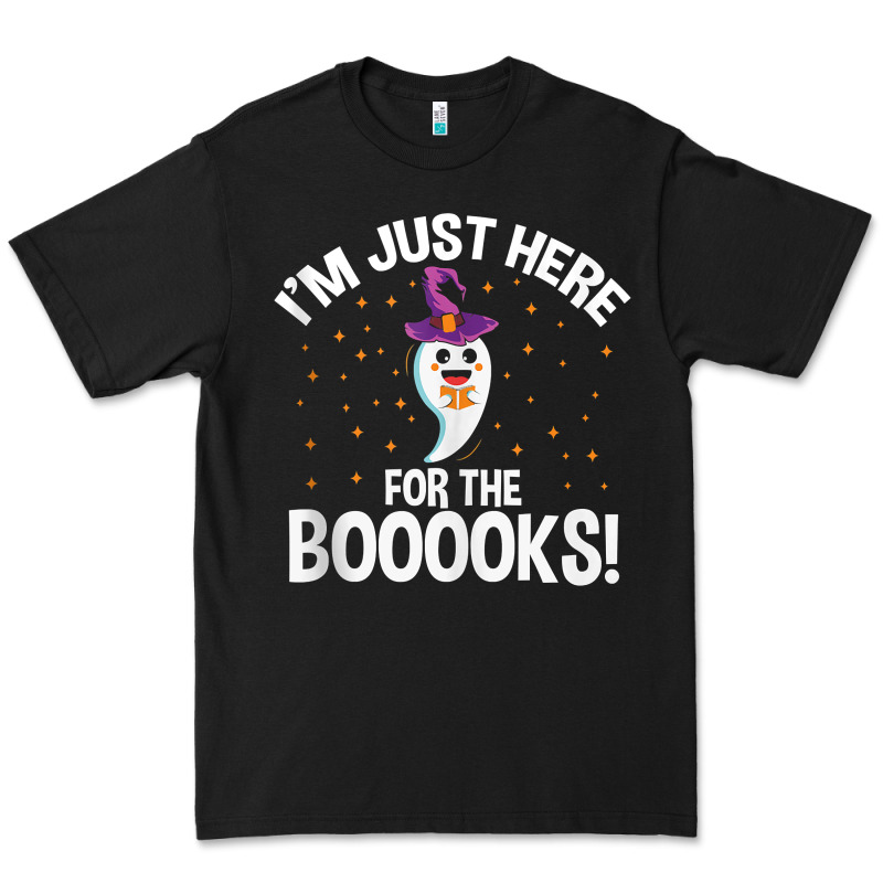 Teacher Halloween Bookworm Just Here For The Boooks Ghost Tank Top Premium Tee by trangStudio | Teevron