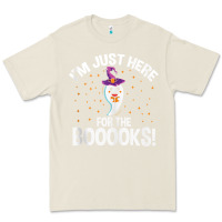 Bone teacher halloween bookworm just here for the boooks ghost tank top Premium Tee - trangStudio