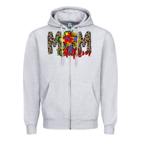 Mom Autism 2 Zipper Hoodie | Teevron