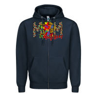 Navy mom autism 2 Zipper Hoodie - RacoonDesign