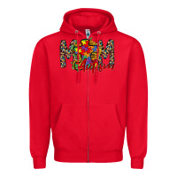 Red mom autism 2 Zipper Hoodie - RacoonDesign
