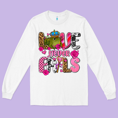 Love Never Fails With Prince Frog  Olivia Long Sleeve Tee Designed By Oliviacreatesart
