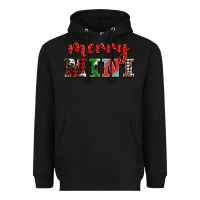 Black christmas merry mini Heavyweight Hoodie - BarkalooDesign