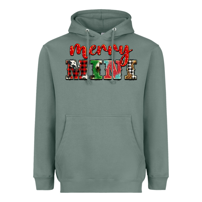 Christmas Merry Mini Heavyweight Hoodie by BarkalooDesign | Teevron