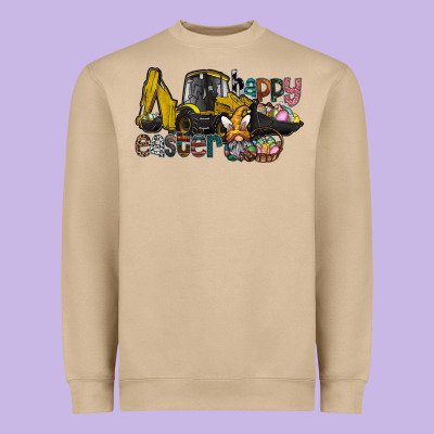 Happy Easter Heavyweight Sweatshirt Designed By Cowhidedigitalart