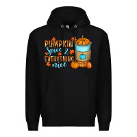 Black Pumpkin spice and everything nice Premium Hoodie - RanaPortraitStore
