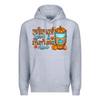 Heather Grey Pumpkin spice and everything nice Premium Hoodie - RanaPortraitStore