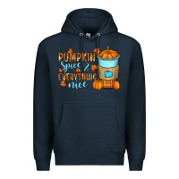 Navy Pumpkin spice and everything nice Premium Hoodie - RanaPortraitStore