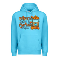 Ocean Blue Pumpkin spice and everything nice Premium Hoodie - RanaPortraitStore