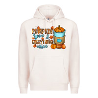 Pale Pink Pumpkin spice and everything nice Premium Hoodie - RanaPortraitStore