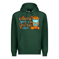 Sports Green Pumpkin spice and everything nice Premium Hoodie - RanaPortraitStore