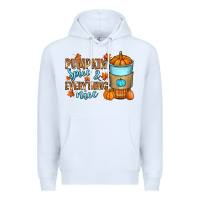 White Pumpkin spice and everything nice Premium Hoodie - RanaPortraitStore