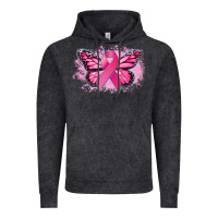 Cancer Ribbon Butterfly Cancer Awareness Vintage Hoodie | Teevron