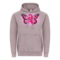 Vintage Zinc Cancer ribbon butterfly Cancer Awareness Vintage Hoodie - HowdyJamesFarm
