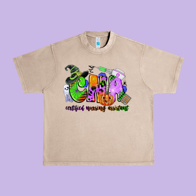Cna Certified Nursing Assistant Halloween Urban Heavy Tee Designed By Cowgirlartshop