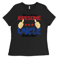 Black Awesome uncle Ladies Tee - Bettercallsaul