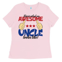 Bubblegum Pink Awesome uncle Ladies Tee - Bettercallsaul