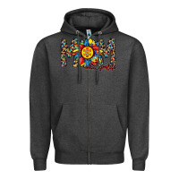 Charcoal Heather mom autism Zipper Hoodie - RacoonDesign