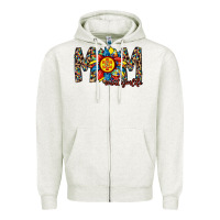 Oatmeal Heather mom autism Zipper Hoodie - RacoonDesign