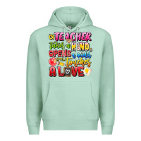Seafoam a Teacher Takes a Hand Opens a mind and Touches A Premium Hoodie - CowhideDigitalArt