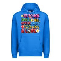 True Royal a Teacher Takes a Hand Opens a mind and Touches A Premium Hoodie - CowhideDigitalArt