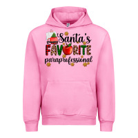 Fuchsia Pink santa's favorite  paraprofesyonal Urban Hoodie - AdoDesignShop