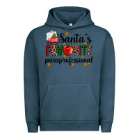 Pigment Midnight Navy santa's favorite  paraprofesyonal Urban Hoodie - AdoDesignShop
